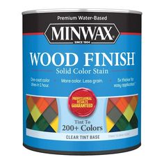 a can of wood finish paint