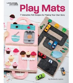 the cover of play mats is shown with toys