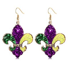 PRICES MAY VARY. 【Sparkly Mardi Gras Earrings】: Let the good times roll with these Mardi Gras Accessory! Our festive collection including letter Mardi Gras earrings, Love earrings, Mask Earrings, Crown earrings and Fleur De Lis earrings, classic carnival elements give your Fat Tuesday festivities an authentic New Orleans air of mystery. Add them to your Mardi Gras supplies and make a splash during Fat Tuesday! 【Carnival Parade Earrings】: Bring the excitement of Mardi Gras to your parades! You'll Mardi Gras Accessories, Carnival Elements, Mardi Gras Earrings, Carnival Parade, Mardi Gras Costumes, Mardi Gras Parade, Crown Earrings, Masquerade Costumes, Earrings Classic