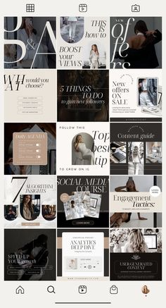 Simplify your content creation with Instagram post templates that enhance your branding design ➟➟➟ Beauty Salon Story, Salon Social Media Posts, Instagram Theme Layout, Y2k Wedding, Instagram Themes, Branding Kits, Brand Stylist