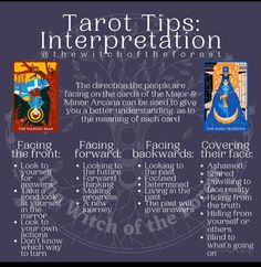 the tarot tips interpretation poster