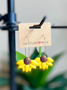 Daisy earrings Yellow Drop Hoop Earrings As Gift, Yellow Dangle Plug Earrings As Gift, Yellow Pierced Earrings For Gift, Yellow Pierced Earrings As A Gift, Yellow Earrings For Gift, Yellow Earrings For Gifts, Yellow Pierced Hoop Earrings As Gift, Yellow Flower-shaped Hoop Earrings Gift, Yellow Flower Hoop Earrings For Gift