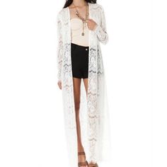 Pair With Jeans And Boots, Or Layer Over A Dress Non-stretch Open Front Cardigan For Vacation, Stretch Open Front Summer Outerwear, Open Front Non-stretch Vacation Cardigan, Summer Wrap Outerwear For Day Out, Spring Wrap Cardigan For Day Out, Elegant Summer Beach Cardigan, Elegant Fall Beach Cardigan, Fitted Summer Cardigan For Daywear, Spring Casual Cardigan For Party