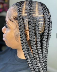 Braids Curls, Big Box Braids, Feed In Braid, Pretty Braided Hairstyles, Velvet Hair, Natural Hair Braids