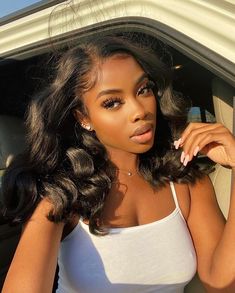 Discount Wigs, Plucked Wig, Body Wave Wig, Body Wave Hair, Wigs Online, School Looks, Baddie Hairstyles, Black Girls Hairstyles, Hair Waves