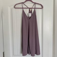 Nwt Perfect Condition. Not Lined But Material Isn’t See Through. Color Of Dress Appears Darker Than It Really Is In The Cover Photo. See Close Up For Actual Shade Of Purple Mauve V-neck Mini Dress For Summer, Purple V-neck Mini Dress For Daywear, Spring Purple Mini Dress From Urban Outfitters, Urban Outfitters Purple Mini Dress For Spring, Urban Outfitters V-neck Casual Mini Dress, Urban Outfitters Casual V-neck Mini Dress, Urban Outfitters Casual Mini Dress With V-neck, Casual Purple Dress From Urban Outfitters, Urban Outfitters Casual Purple Dress