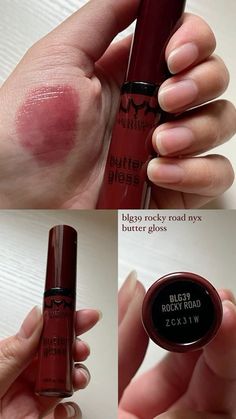 Trending Lipstick Shades 2024, Nyx Rocky Road Butter Gloss, Lip Combos Red, Nyx Rocky Road, Nyx Butter Gloss Rocky Road, Red Lips Aesthetic, Raspberry Pavlova, Stile Kylie Jenner