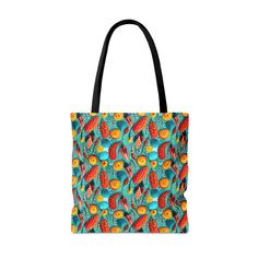 Stand out from the crowd with our DipaliZ Abstract Pattern Tote Bag! This trendy accessory features a vibrant abstract pattern and is made from 100% Polyester with boxed corners for added durability. The tote bag is designed with black cotton handles, black lining, and comes in three sizes - Small (13.00" x 12.00"), Medium (16.00" x 15.00"), or Large (18.00" x 17.00") for the perfect fit. Make a statement wherever you go with this eye-catching AOP tote bag that combines practicality and style se Abstract Tote Bag, The Tote Bag, Tote Bag Pattern, Trendy Style, Trendy Accessories, Abstract Pattern, Black Cotton, Trendy Fashion, Perfect Fit