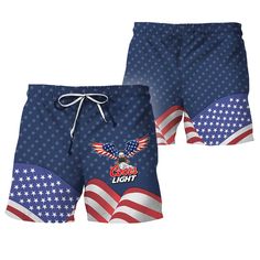 Coors Light American Eagle Swim Trunks, Coors Light swim trunks, Coors Light beach shorts, men's Coors Light swim trunks, Coors Light shorts, swim shorts, men's summer shorts, men's swim trunks, beer summer shorts, board shorts, beach shorts, beach shorts brand beer, fourth of july shorts, independence day shorts Short Swim Trunks For Summer Sports Events, Summer Short Swim Trunks For Sports, Summer Sports Shorts, Casual Beach Shorts With Flag Print, Summer Sports Event Bottoms In Short Length, Casual Bottoms With Flag Print For Beach, Casual Flag Print Bottoms For Beach, Casual Beach Bottoms With Flag Print, Summer Sports Bottoms With Built-in Shorts