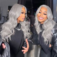 Bodywave Wig, Grey Hair Extensions, Grey Hair Wig, Frontal Wig Body Wave, Colored Wigs, Grey Hair Color, Body Wave Hair, Lace Closure Wig, Front Lace Wigs Human Hair