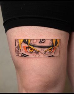 Anime Face Tattoo, Anime Naruto Tattoo, Naruto Eyes Tattoo, Naruto Tatoos Ideas, Anime Patchwork Tattoo, Naruto Tatoos, Anime Tattoos Naruto, Naruto Tattoo Ideas, Naruto Tattoos