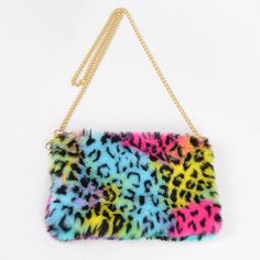 Faux Fur Pouch can be worn with wristband or long chain. A soft and wild addition to your favorite fit! 2W*8H*1D * Final sale. Trendy Wristlet For Mobile Phone, Trendy Multicolor Clutch Wristlet, Trendy Pouch Wristlet, Diy Wig, Sparkle Gift, Wig Party, Sparkle Jewelry, Wrist Band, Colorful Makeup