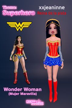 an image of a woman in wonder costume