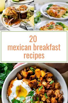 mexican breakfast dishes with the title overlay