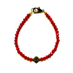 Festive Red Bracelet That Goes With Everything. Great Glass Czech Beads In A Faceted Shape Resembling Natural Stone. Looks Great Layered. Natural Worn Look. Lobster Claw Clasp For Easy Removal. 7 1/2” In Length. Handmade Elegant Red Crystal Bracelet, Elegant Handmade Red Crystal Bracelet, Elegant Adjustable Red Crystal Bracelet, Elegant Red Adjustable Crystal Bracelet, Elegant Red Beaded Bracelets, Elegant Red Beaded Bracelets With Lobster Clasp, Red Bracelet, Red Bracelets, Hand Crafted Jewelry