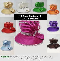 Lady Diane Church Hat – GMI SUIT SHOP Church Hats African Americans, Stylish Womens Hats, Church Lady Hats, Church Suits And Hats, Ladies Dress Hats, Classy Hats, Denim Bag Patterns, Women Church Suits, African Print Skirt