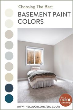 the color scheme for this bedroom is neutral, and it has different shades to choose from