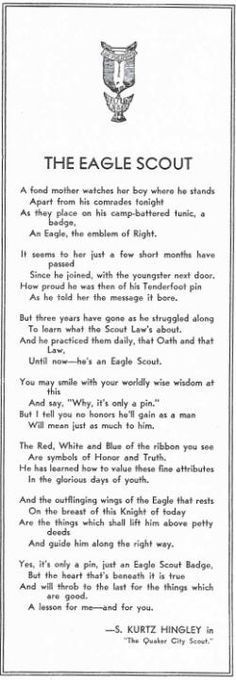 the eagle scout's poem