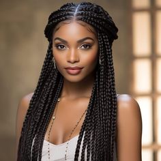 Braid Hairstyles Ideas, Bride Walking Down The Aisle, Hair Glam, Hair Twists, Senegalese Twists, Children Furniture, Big Braids, Goddess Braids Hairstyles, Braided Cornrow Hairstyles