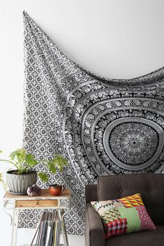 Magical Thinking Floral Elephant Tapestry Urban Outfitters Tapestry, Elephant Mandala, Elephant Tapestry, Mandala Throw, Mandala Tapestries Wall Hangings, Queen Bedspread, Indian Tapestry, Mandala Wall Hanging, Bohemian Wall Hanging