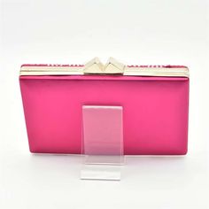 Clutch Bag For Women Who Go For Shopping, Dating, Evening Party or Wedding. Elegant Pink Clutch For Gift, Elegant Pink Clutch As Gift, Pink Rectangular Clutch For Events, Elegant Pink Evening Bag As Gift, Elegant Pink Evening Bag Gift, Wedding Clutch Coin Purse, Glamorous Pink Clutch For Events, Elegant Pink Pouch Coin Purse, Rectangular Coin Purse For Weddings