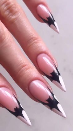 Witchy Nails, Gothic Nails, Goth Nails, Grunge Nails, Halloween Nail, Halloween Nail Art, Fancy Nails