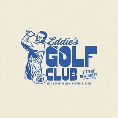 the logo for ladies'golf club, state of new jersey is shown in blue