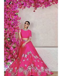 Wedding Dresses Images, Mirror Embroidery, Stitched Lehenga, Party Wear Lehenga Choli, Work Lehenga, Outfits Woman, Pink Lehenga, Indian Wedding Wear, Indian Lehenga