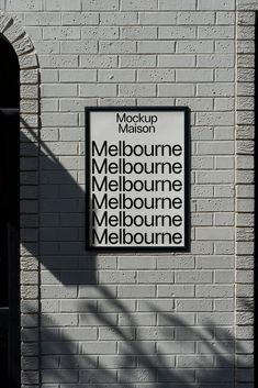 there is a sign on the side of a building that says melbourne melbourne