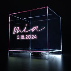 a neon sign that says nijo on it in front of a black background with the word nijo