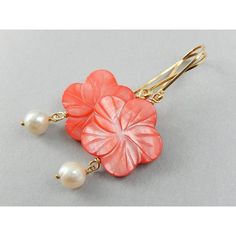 The Cherry Blossom Earrings Feature Mother Of Pearl Flowers, Freshwater Pearls And Handmade Gold Filled Ear Wires. The Red Flower Earrings Are Two Inches Long. Elegant Red Handmade Flower Earrings, Elegant Handmade Red Flower Earrings, Elegant Red Flower Earrings With Ear Wire, Delicate Red Flower Jewelry, Delicate Red Flower Shaped Jewelry, Cherry Blossom Earrings, Red Flower Earrings, Pearl Flowers, Jade Earrings