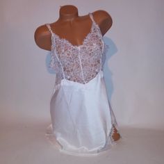 Victoria Secret Lingerie Chemise Slip Xl White Solid Lace Luxe Collection Satin Wireless New With Tags *Bundle To Save Chavonne11 111223 Victoria's Secret Lace Sleepwear With Built-in Bra, Sheer Lace Chemise For Sleep, White Sheer Chemise For Night, Victoria's Secret Lace Trim Camisole For Night, Victoria's Secret Sheer Lace Sleepwear, Elegant Lace Sleepwear By Victoria's Secret, White Lace Night Chemise, White Lace Chemise For Night, Victoria's Secret Lace Sleepwear With Spaghetti Straps