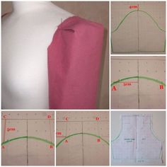 instructions to make a top for a woman's dress with an attached neckline