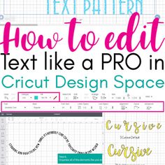 how to edit text like a pro in cricut design space