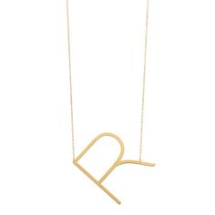 "Personalize your style with this striking 14K gold initial necklace. Personalize your style with this striking 14K gold initial necklace. Necklace length: 18 in. Chain type: cable Metal: 14k gold Finish: diamond-cut, polished Nickel free Packaging: boxed Size: 18"". Color: Yellow. Gender: female. Age Group: adult." Formal 14k Gold Monogram Necklace, Formal Monogram 14k Gold Necklace, Tan 14k Gold Necklaces With Initials, Modern Tan Initial Pendant Necklace, Modern 14k Yellow Gold Initial Necklace, Modern Tan Necklace With Initial Pendant, 14k Gold Initial Necklace, Gold Initial Necklace, Detailed Necklace