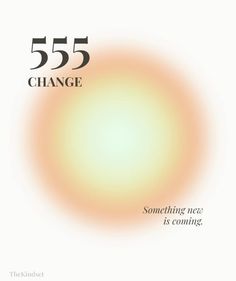 the cover of 555 change, featuring an orange and yellow circle with words below it