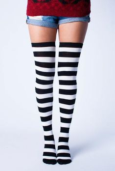 I love how these socks create a unique style and goes up the whole leg. My daughter is looking to change up her style and she was wondering what socks she could wear to stand out more. I'll be sure to show her these socks to see if they are her style. Winter Striped Knee-high Socks For Stocking Stuffers, Striped Stretch Socks For Winter, Striped Knee-high Socks For Stocking Stuffers, Stretch Striped Socks For Winter, Winter Striped Stretch Socks, Striped Thigh High Stretch Legwear, Striped Thigh-high Stretch Stockings, Striped Stretch Thigh High Legwear, Stretch Striped Thigh-high Legwear