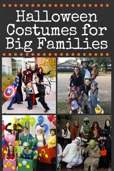 halloween costumes for big families that are easy to make and great for the whole family