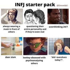 Enfp Male Infj Female, Enfj Vs Infj, Infj Starter Pack, Infp Starter Pack, Enfj X Infj, Infj Traits, Infj Humor, Infj Things