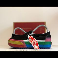 Size 6: Brand New In Box (Missing Box Lid) Size 6.5: Brand New In Box (Missing Box Lid) Size 7: Brand New In Box (Missing Box Lid) Size 9: Brand New In Box 100% Authentic, Please Check My Feedback For Confidence! Black Rainbow Vans, Hi Top Vans, Low Top Vans, Vans Old Skool Low, White Platform Shoes, Vans Old School, Sk8 Hi Vans, Platform Vans, White Platform Sneakers