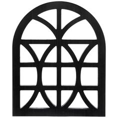 an arched window on a white background