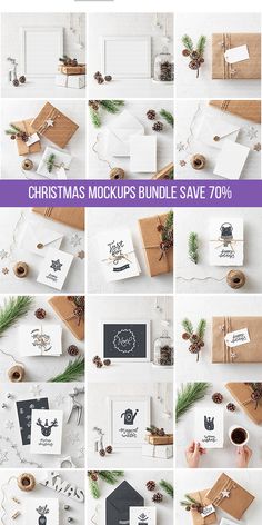 christmas mockups bundle save 70 % off