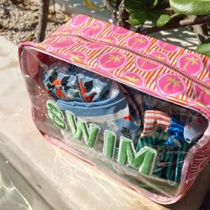 The Swim Travel Bag is perfect for when traveling with all your swim suits or toys for the pool! The green swim patches that are sewn on adds fun dimension to the clear bag with fun palm tree detailing around! Dimensions: 26*8.5*14cm Swim Practice, Ups Delivery, Clear Bag, Swim Suits, Clear Bags, Best Bags, Swim Accessories, The Pool, Shoe Sale