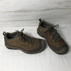 Superb Condition! Keen Dry Circadia Waterproof Hiking Shoes Mens Size 12 W Wide Brown Leather. Brand New Sofcomfort Custom Orthotic Insoles. Please Examine All Pics. Non-Smoking Home. Will Ship Within 1 Day Of Payment. Quick Ship! Waterproof Hiking Shoes, Hiking Shoes, 1 Day, Mens Shoes Sneakers, Black And Brown, Brown Leather, Shoes Mens, Men's Shoes, Shoes Sneakers