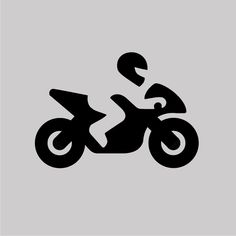 a black and white image of a motorcyclist on a gray background,