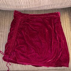 New With Tags Velvet Mini Skirt. Runs Super Small. Size 10 But Fits Like A 4/6 ! So Cute, Perfect For Valentines Or Any Occasion. Free People Velvet, Velvet Mini Skirt, Free People Skirt, Velvet Skirt, Dark Pink, A 4, So Cute, Mini Skirt, Womens Skirt