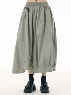 SIZE waist:64-102cm hip:200cm length:78/84cm Note: 1 inch = 2.54 cm, 1 cm = 0.39 inch Measurement by hands allow 2-3cm errors which is normal Green Pleated Asymmetrical Skirt, Green Asymmetrical Pleated Skirt, Green Flowy Patchwork Maxi Skirt, Green Flowy Maxi Skirt With Patchwork, Spring Green Patchwork Maxi Skirt, Flowy Midi Skirt With Patchwork, Green Tiered Skirt With Pockets, Spring Patchwork Flared Skirt, Green Long Skirt With Patchwork