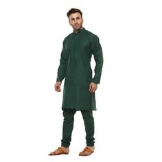 "Give yourself a best ethnic look by wearing this kurta. Made of rich cotton blend fabric this regular-fit set comprises a full-sleeved Indian kurta This outfit whit mojris will look apart on special occasions. DETAIL * Side Pocket * Solid Cotton Kurta * Many Color's * Long Sleeve * Knee Length * Hand Wash/ Machine Wash * Custom Order Available  * High Quality Cotton * Custom Bulk Order Available  PATTERN * Solid  FABRIC * 100% Pure Cotton These men's kurta shirts can be customized as per your requirement. Example please see below. 34 inches actual body chest size we add lose fitting fabric armhole to armhole 6\" extra so total ready kurta size 40\" inches. Size Chart is below Size name - Actual chest size / kurta chest size XS - 30\" Inches 36\" Inches S - 34\" Inches 40\" Inches M - 36\" Traditional Kurta, Kurta Pajama For Men, Pajama For Men, Kurta Pyjama, Party Mode, Indian Kurta, Ethnic Looks, Kurta Pajama, Nehru Jackets