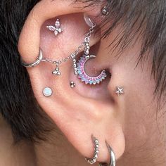 a man with ear piercings on his ears