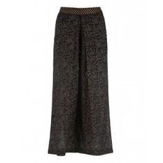 Black Trouser Maxi Skirt, Trousers, Black